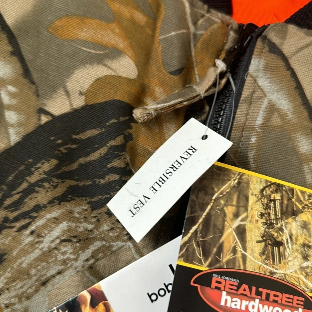 Bob Allen Realtree Hardwoods Camouflage Hunting Reversible Vest SIZE 2XL